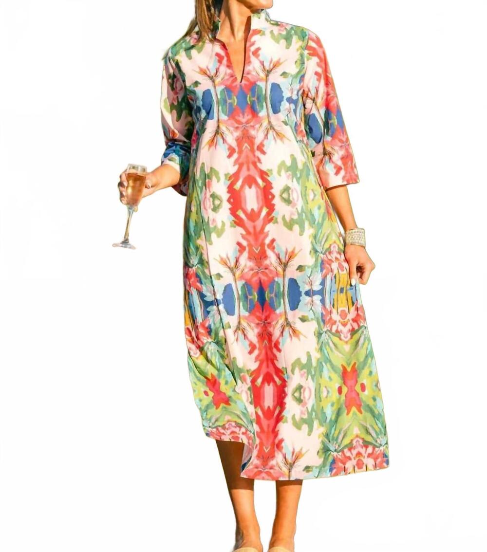 NEW HOUSE OF MBR bouvier midi dress in mama chelle